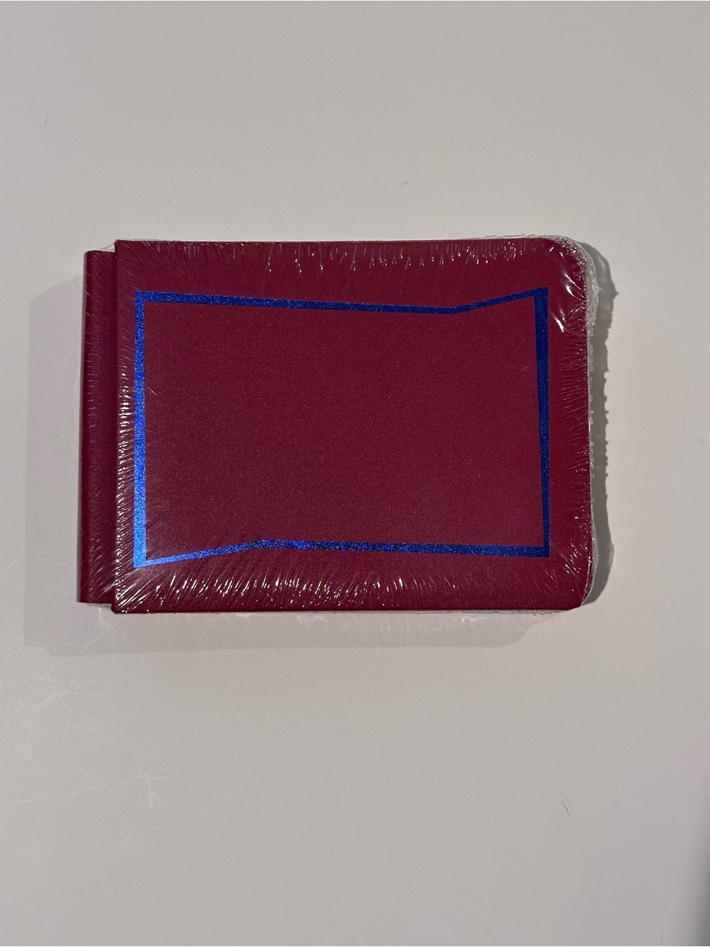 RETIRED JAZZY Creative Memories 5x7 Red Album with Blue Foil Trim